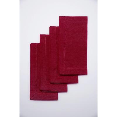 AMETHYST 4 PK NAPKINS by LINTEX LINENS in Cranberry (Size 18" X 18")