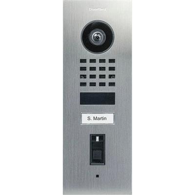 DOORBIRD Video-Türsprechanlage "D1101FV IP Video Türstation mit Fingerprint Edelstahl V2A", silber, B:22,6cm H:8,5cm T:34,7cm, Überwachungskameras Image