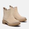 Chelseaboots TIMBERLAND "BRIMFIELDMID CHELSEA BOOT", Damen, Gr. 40, beige (lt beige sued), Leder, sportlich, Schuhe, Stiefelette, Winterschuhe, Ankle Boots