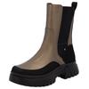Chelseaboots RIEKER EVOLUTION, Damen, Gr. 39, rosa (bronzefarben, schwarz), Lederimitat, metallic, modisch, Schuhe, Schlupfboots, Stiefelette mit praktischem Innenreißverschluss
