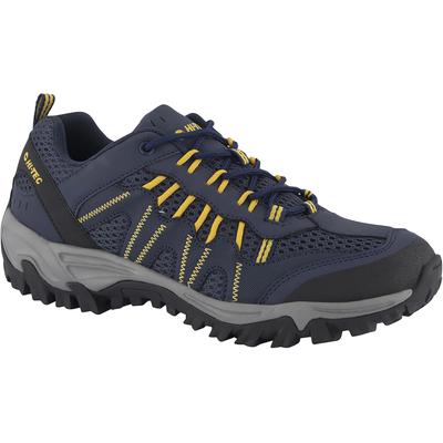 Wanderschuh HI-TEC "JAGUAR M", Gr. 40, bunt (navy, gelb), Synthetik, Textil, sportlich, Schuhe