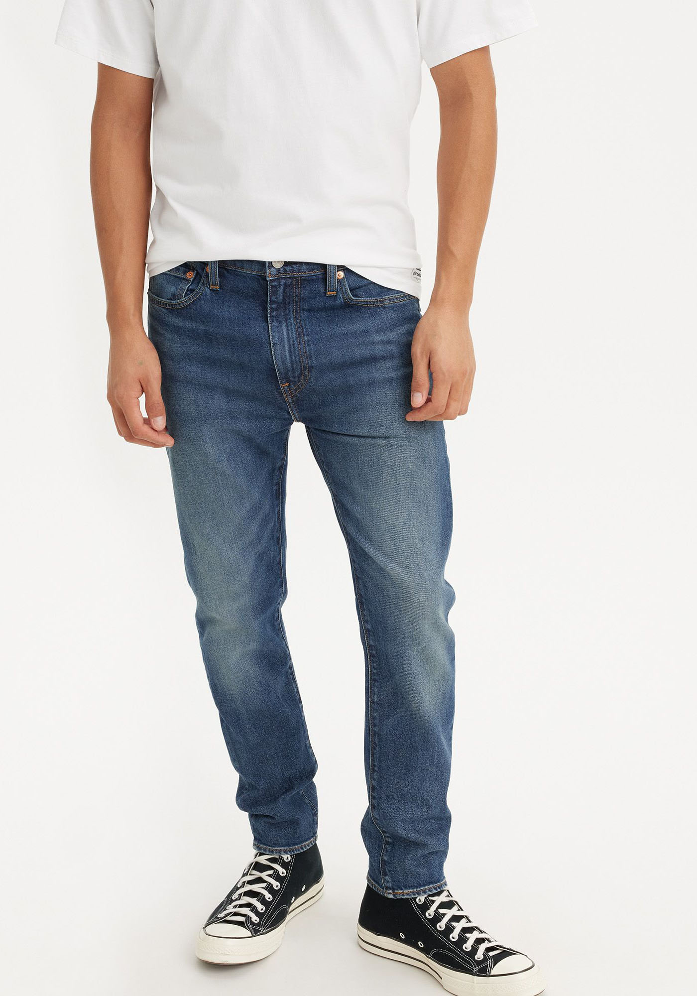 Skinny-fit-Jeans LEVI'S "510", Herren, Gr. 36, Länge 34, blau (feel the same adv), Denim/Jeans, Obermaterial: 70% Baumwolle, 28% Lyocell, 2% Elasthan, skinny fit lang, Jeans, mit 5-Pocket-Style