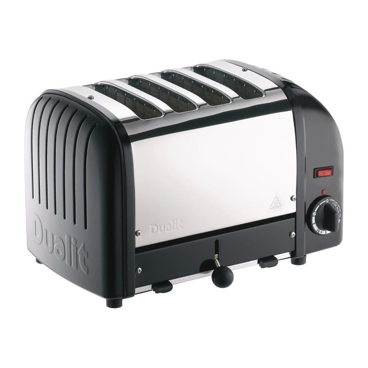 Gastronoble Dualit Toaster 40344 - schwarz - 4 Schlitze - Ausziehbare Krümelschale Image