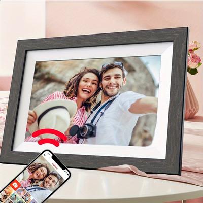 TEMU A 10.1-inch Smart Digital Photo Frame With 32gb Memory Capacity For Home And Office Use, Allowing Instant Sharing Of Photos And Videos Through Applications Or Email, With Camera Accessories.