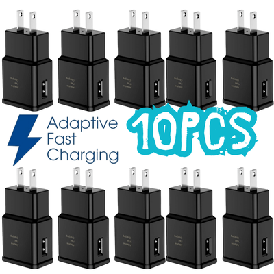 TEMU 10x Bulk Lot Adaptive Fast Usb Wall Charger Block Power Adapter For Lg