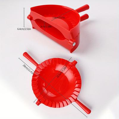 TEMU Easy-to-use Dumpling Maker - 11.4''x7.3'' Pp Plastic Press For Empanadas, Ravioli & More - Kitchen Gadget For Perfect Wrappers