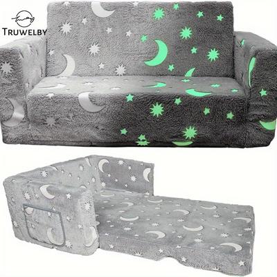 TEMU Truwelby Glow In The Dark Sofa Chairs 2 In 1 Convertible Sofa To Lounger - Flip & Sleeper