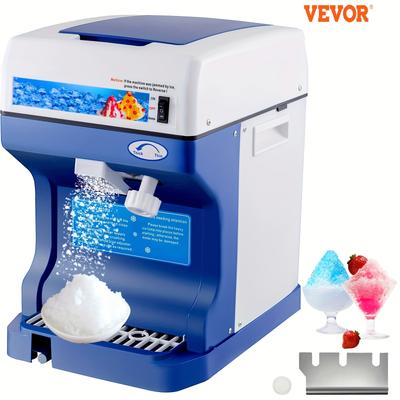 TEMU Vevor 110v 250w W/ Ice Texture, Ice Shaving 265lbs/hr For And Use