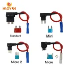 Incize 5-1 pz 】 12V MINI piccolo portafusibile per auto di medie dimensioni adattatore per rubinetto Add-a-circuit con fusibile a lama ATM Micro Mini Standard 10A