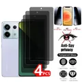 4 pezzi per Redmi Note 13 Pro 5G vetro Redmi Note 13 5G vetro 9H HD privacy anti-spia protezione schermo Redmi Note 13 Pro 4G 5G