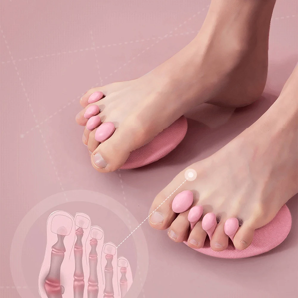 2Pcs Arch Fuß Trainer Fitness Bein Zehen Plantar Funktion Exerciser Daumen Valgus Corrector Zehen Schienen Gesäß Arch Trainer Image