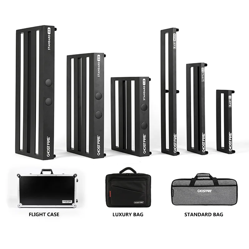 Ghost Fire verschiedene Größen Pedal board Legierung Effekt halter Gitarren effekt Pedal Board für Gitarren effekt, V-Serie Image