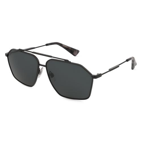 Dolce&Gabbana 0DG2303 Herren-Sonnenbrille Vollrand Pilot Metall-Gestell, schwarz