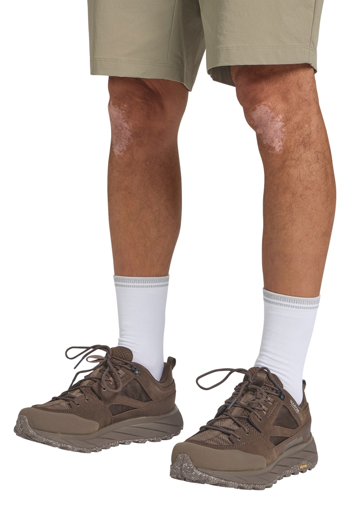 Wanderschuh JACK WOLFSKIN "TERRAQUEST TEXAPORE LOW M", Herren, Gr. UK10-EU445, Normalschaft, braun (bear), Obermaterial:Leather / Futter: Textile TEXAPORE ECOSPHERE PRO / Sohle: Rubber / EVA, Schuhe Wanderschuh