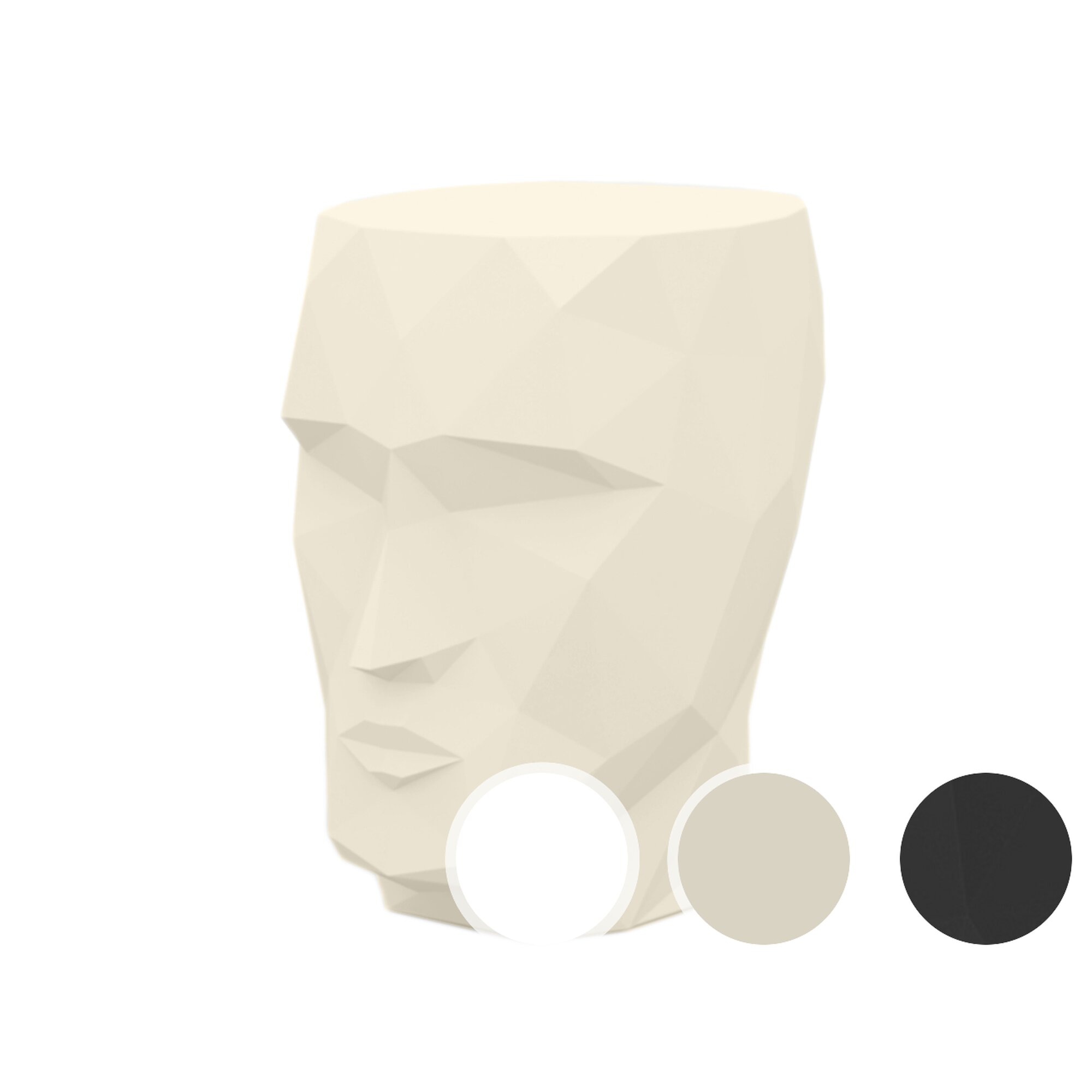 Vondom »ADAN« Outdoor Beistelltisch Lackiert Hochglanz / Ecru Image