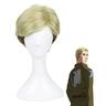 ruiming erwin smith parrucca attacco su titano costume cosplay sfumatura dorata chiara capelli corti parrucca carnevale castano dorato