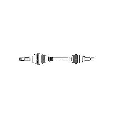 Metelli Antriebswelle [Hersteller-Nr. 17-0921] für Citroën, Peugeot, Toyota Image