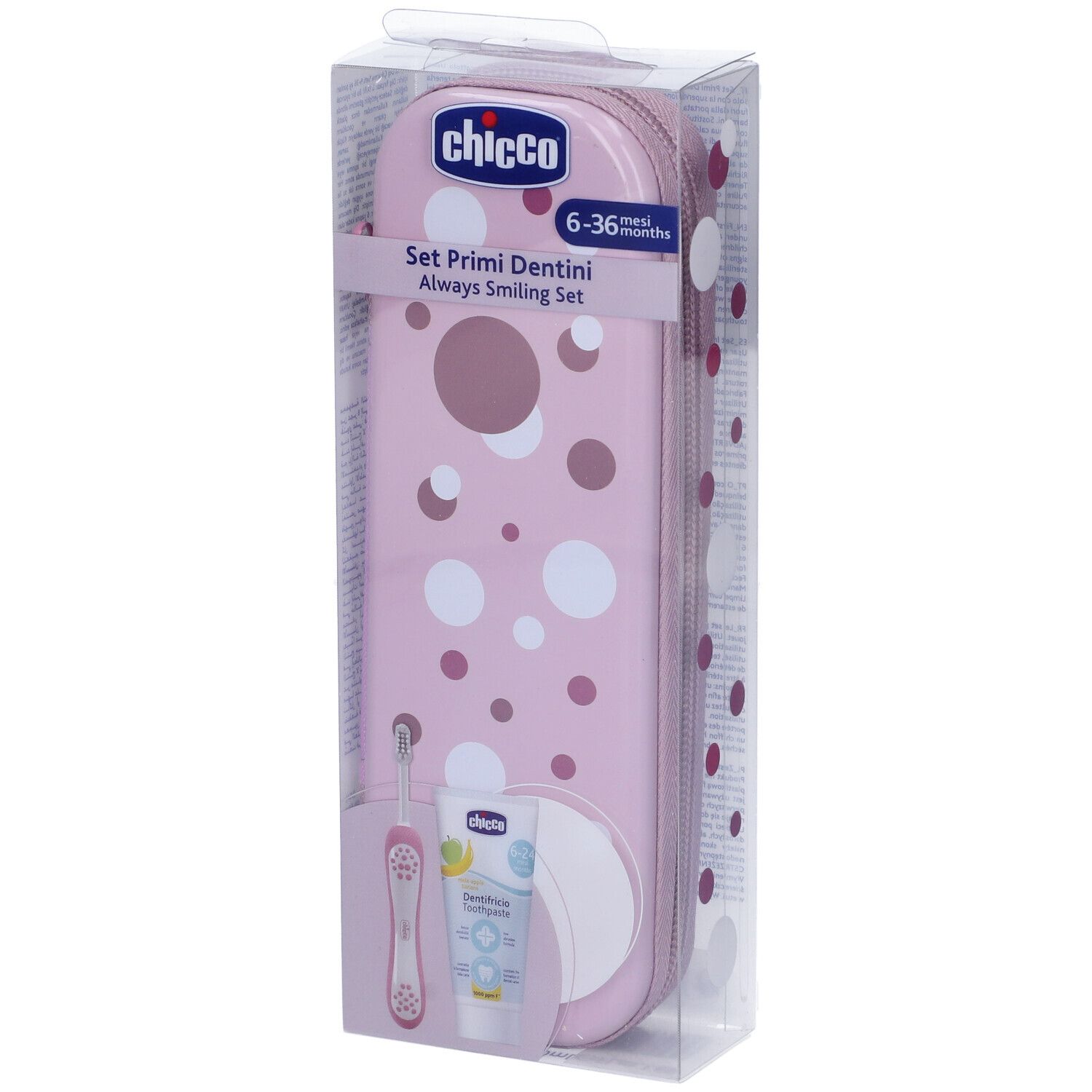Chicco Set Primi Dentini 6-36 Mesi Colore Rosa