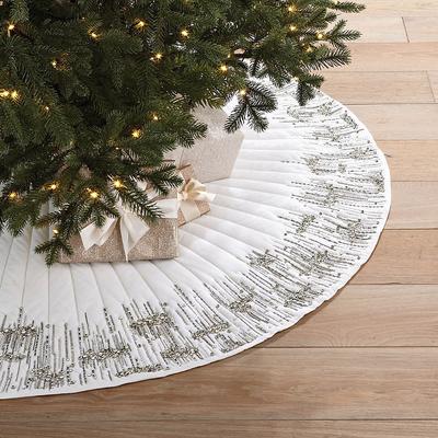 Icy Embellished Tree Skirt - Frontgate - Christmas Decorations