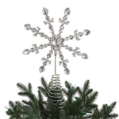 Crystal Snowflake Tree Topper - Champagne Crystal Snowflake - Frontgate