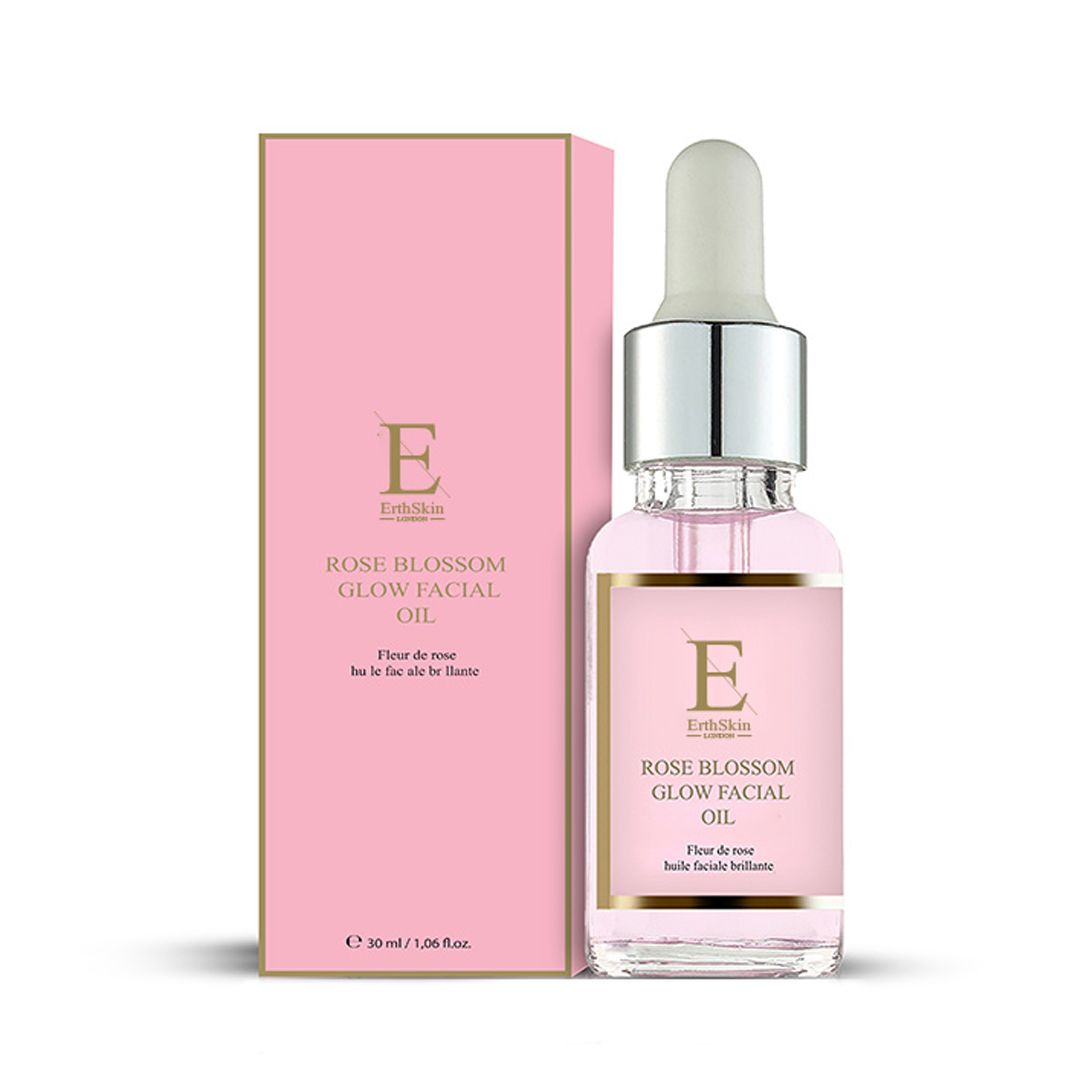 ErthSkin London Olio viso luminoso ai fiori di rosa 30 ml