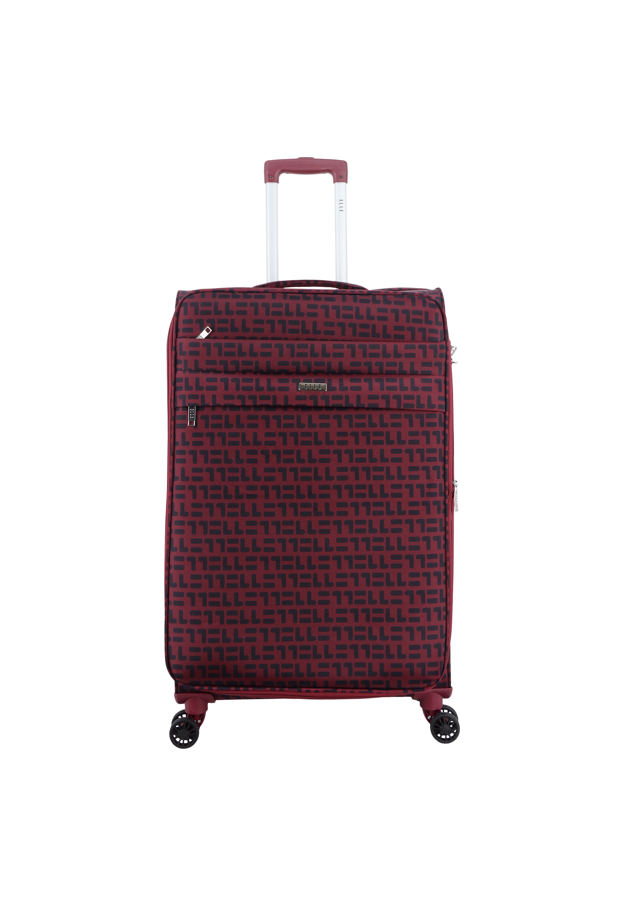 Koffer ELLE "Couture", Gr. B/H/T: 51 x 77 x 29, rot (weinrot), Nylon, Koffer, mit Nylon-Material Image