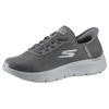 Slip-On Sneaker SKECHERS "GO WALK FLEX", Damen, Gr. 41, grau, Lederimitat, sportlich, Schuhe, Slipper, Freizeitschuh, Halbschuh mit Air-Cooled Memory Foam