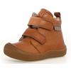 Lauflernschuh NATURINO "WIGGHI VL", Kinder, Gr. 24, braun (cognac), Nappaleder, casual, Schuhe, Barfußschuh mit Warmfutter, Größenschablone zum Download