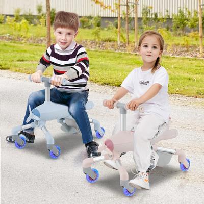 2-in-1 Kids Ride-on Push Car with LED Lighted Wheels - 33