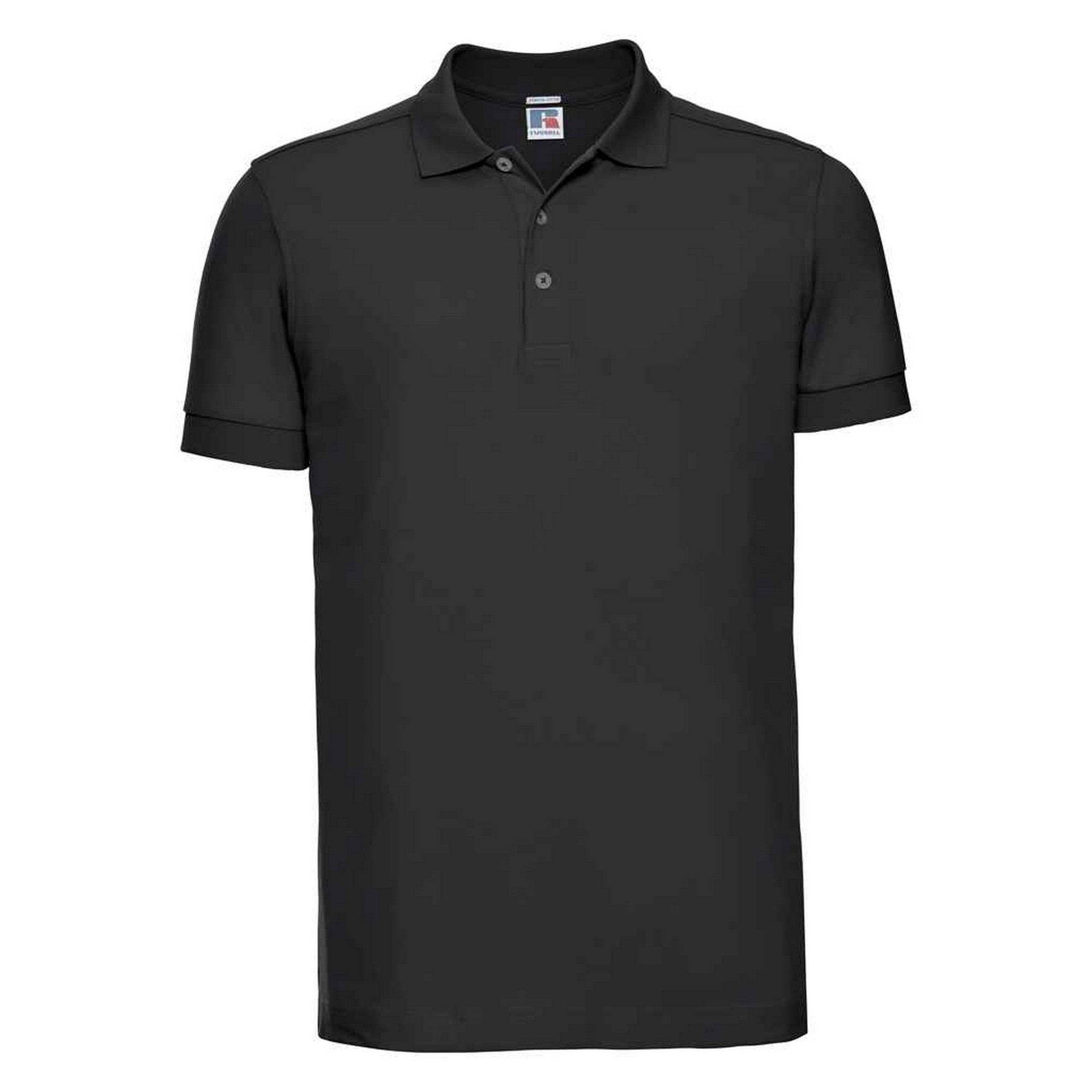 Russell - Poloshirt Stretch für Herren (Schwarz) Image