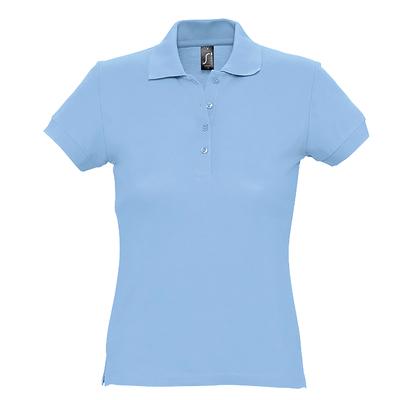 SOLS Womens/Ladies Passion Pique Short Sleeve Polo Shirt (Himmelblau) Image
