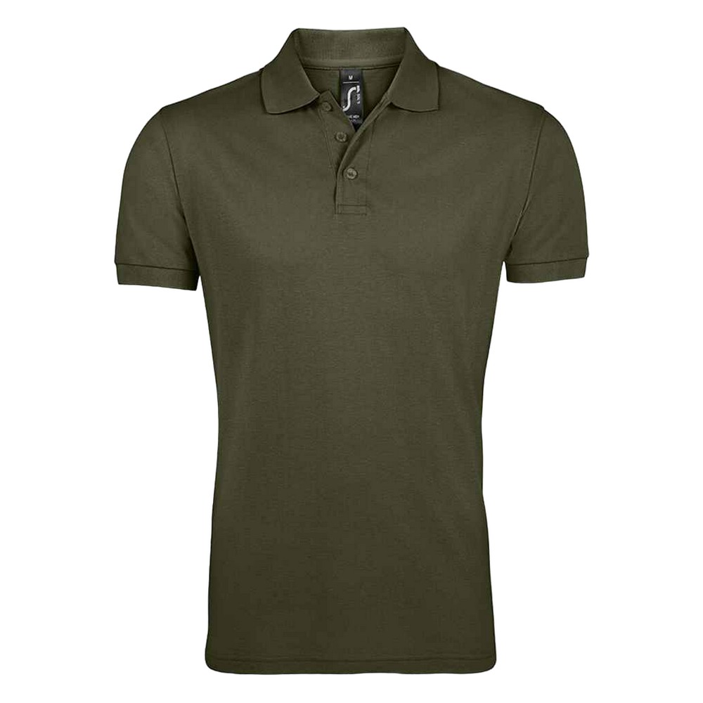 SOLs Herren Prime Pique Polo-Shirt, Kurzarm (Army-Grün)