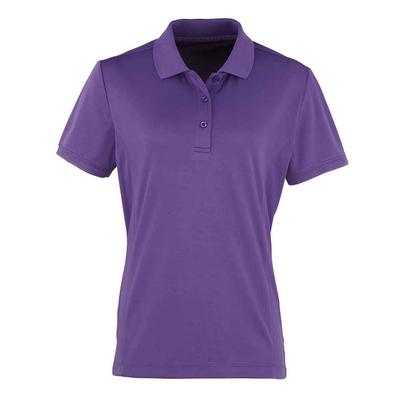 Premier - "Coolchecker" Poloshirt für Damen (Violett) Image