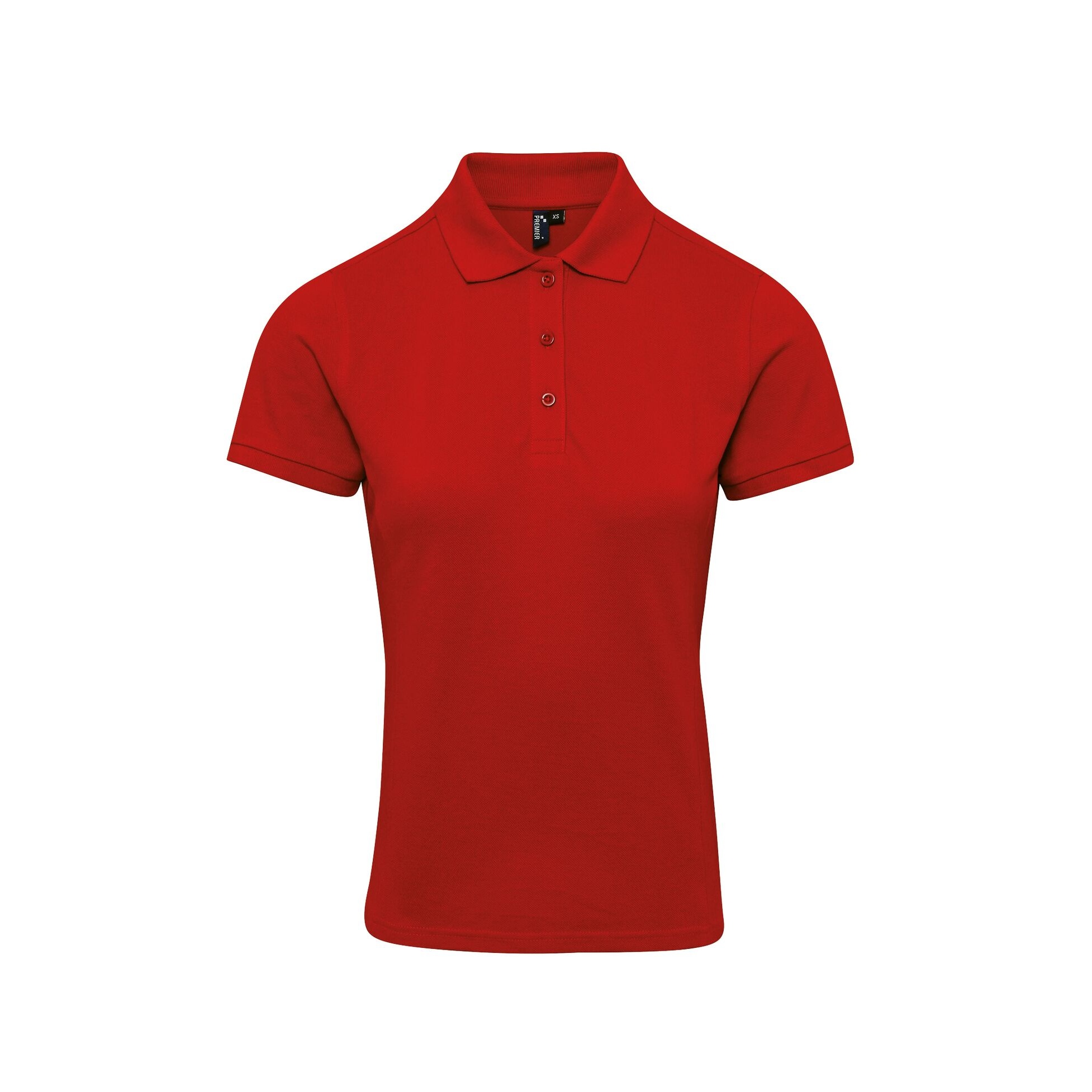 Premier Damen Polo-Shirt Coolchecker mit CoolPlus (Rot) Image