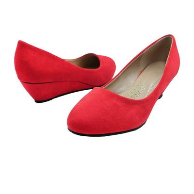 Where's That From - Damen Pumps "Kieran", Wildleder (Rot)