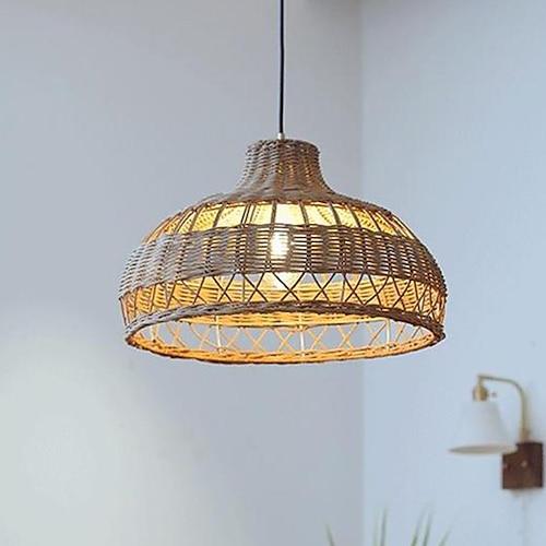 Rattan Pendelleuchte 40/50/60cm Bambus Pendelleuchte, Boho Lampe, Rattanmöbel, Terrassen Pendelleuchte, Bauernhaus, Boho Lampenschirm