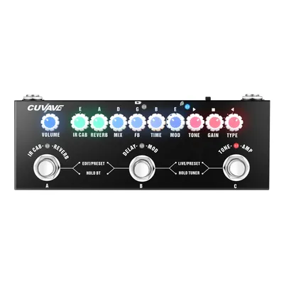 CUVAVE CUBE BABY Portable Multifunctional Electric Guitar Combined Effect Pedal with Wireless Music