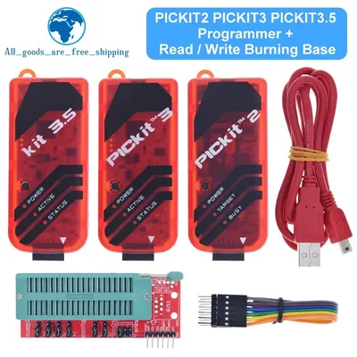 TZT PICKit2 PICKIT3 PICKit3.5 Programmer + PIC ICD2 PICKit 2 PICKIT 3 PICKIT 3.5 Programming Adapter