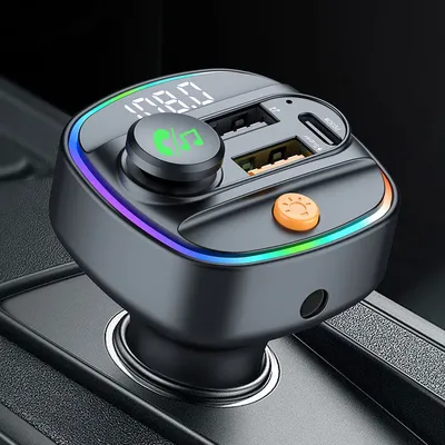 Bluetooth 5.3 FM Transmitter Handsfree Car AUX Radio Modulator MP3 Player with 22.5W & PD30W Fast