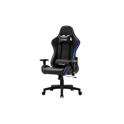 ML-Design Gamingstuhl mit RGB Beleuchtung & Bluetoothboxen Schwarz aus Kunstleder Image