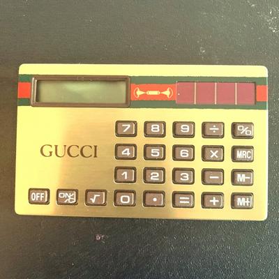 Gucci Accessories | Gucci Pocket Calculator, Rare Vintage | Color: Gold | Size: One Size