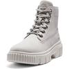 Schnürboots TIMBERLAND "GREYFIELD MID LACE UP BOOT", Gr. 42, grau (hellgrau), Leder, sportlich, Schuhe, Winterstiefel, Schnürstiefel, Winterschuhe