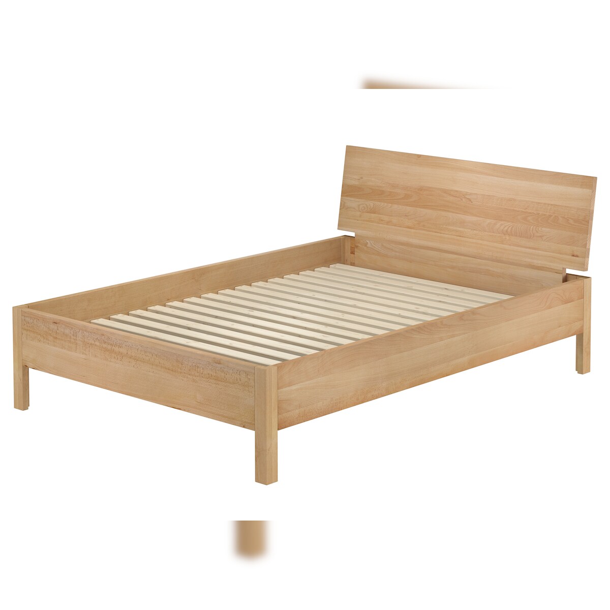 Erst-Holz Metallfreies Doppelbett aus Buchenholz 140x200 mit wählbaren Zubehör V-60.93-14 Rollrost inkl. Image