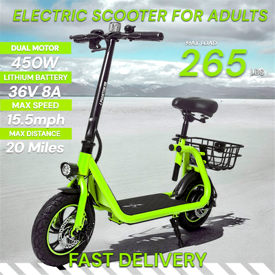 TEMU Phantomgogo R1 Electric For Adults - & - 450w 36v - 15.5mph 265lbs Max E Mopeds For Adults -