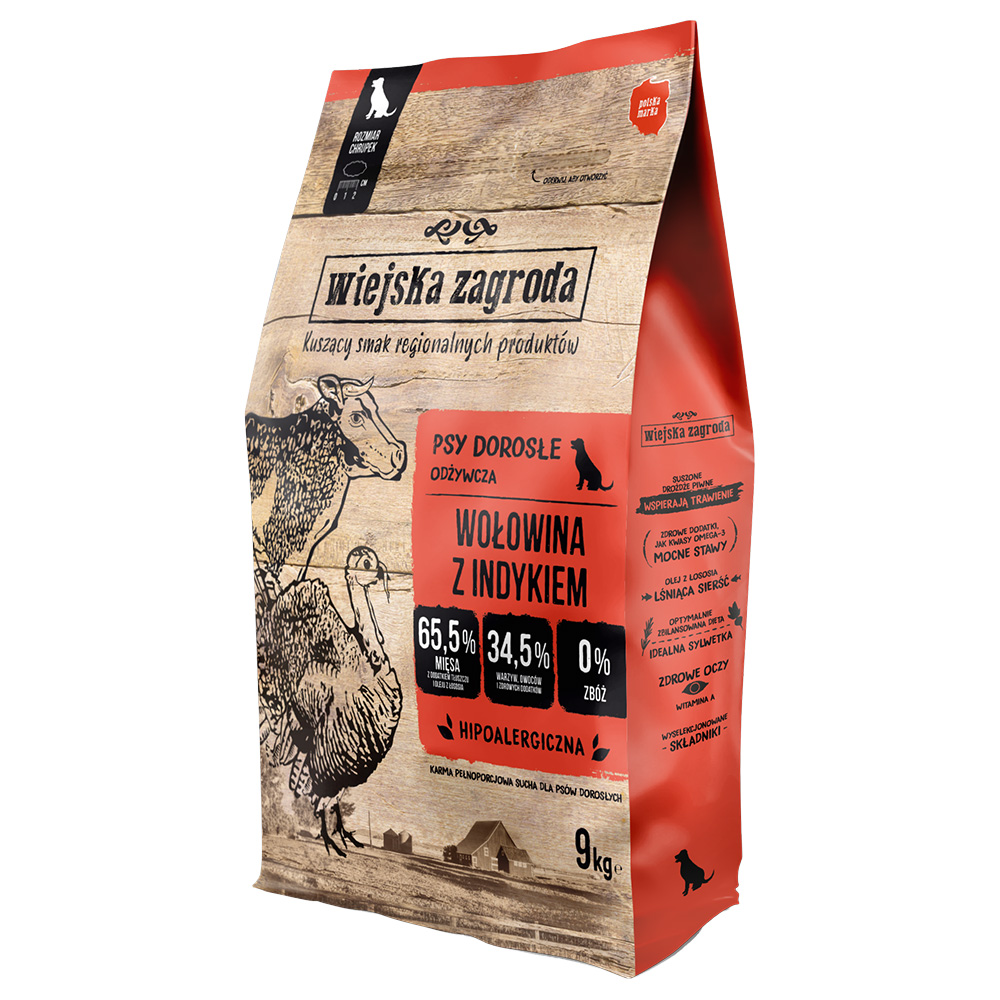 Wiejska Zagroda Manzo & Tacchino - 9 kg