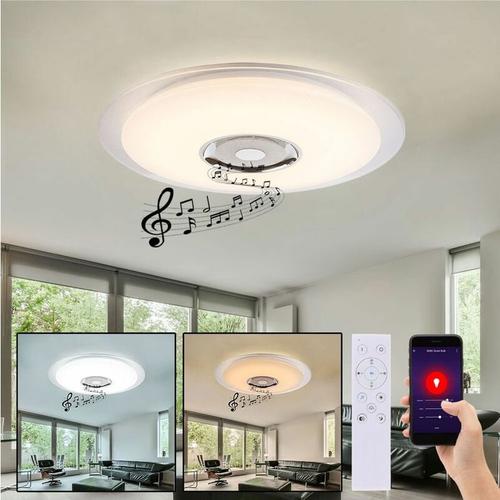 Deckenleuchte rgb led Fernbedienung Musik Deckenlampe led Lautsprecher Leuchte Tageslicht mit