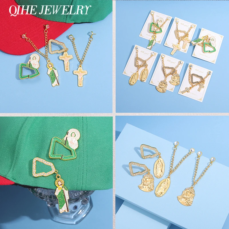 Neue mexikanische Metallabzeichen Emaille Pins individuell bemalt Cowboyhut Clip Ladge Bag Pin Golf Cap Basketball Clip Modeschmuck Geschenk Image