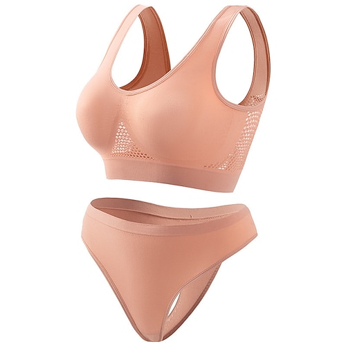 Damen Leichte Unterstützung Sport Bustier bh einstellen Rückenfrei BH-Oberteil Gefüttert Fitness Freizeit Sport Laufen Atmungsaktiv Leichtgewichtig Weich wasserblau Schwarz Weiß Einfarbig Image