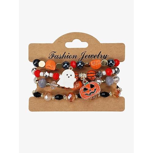 Damen Schmuckset Ketten- Glieder-Armbänder Perlenarmband Stil 2 Stil 3 Stil 4 Aleación Helloween