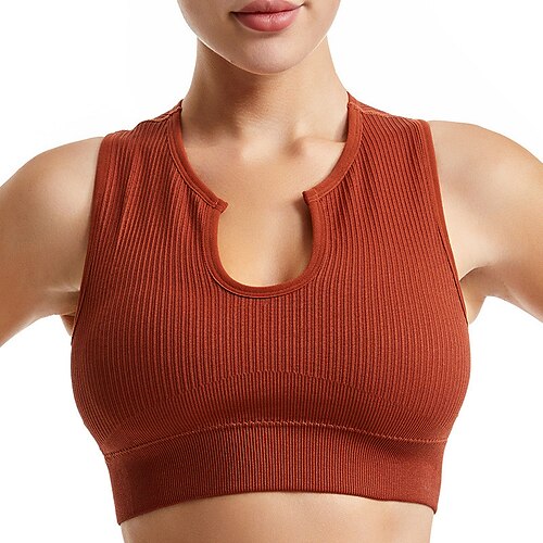 Damen Leichte Unterstützung Sport Bustier bh Sport-BH Bustier Drahtlos Fester Halt BH-Oberteil Gefüttert Fitness Freizeit Sport Laufen Atmungsaktiv Leichtgewichtig Weich wasserblau Schwarz Weiß Image